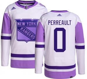 Gabriel Perreault New York Rangers Adidas Youth Authentic Hockey Fights Cancer Jersey