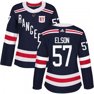 Turner Elson New York Rangers Adidas Women's Authentic 2018 Winter Classic Home Jersey (Navy Blue)