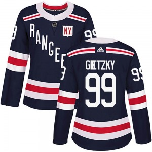 Wayne Gretzky New York Rangers Adidas Women's Authentic 2018 Winter Classic Home Jersey (Navy Blue)
