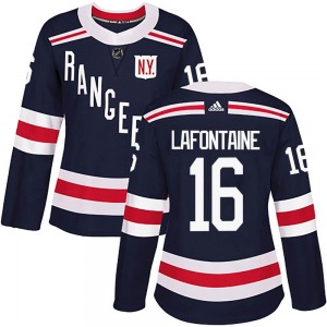 Pat Lafontaine New York Rangers Adidas Women's Authentic 2018 Winter Classic Home Jersey (Navy Blue)