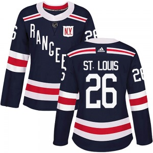 Martin St. Louis New York Rangers Adidas Women's Authentic 2018 Winter Classic Home Jersey (Navy Blue)