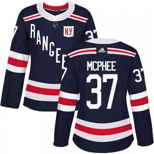 George Mcphee New York Rangers Adidas Women's Authentic 2018 Winter Classic Home Jersey (Navy Blue)