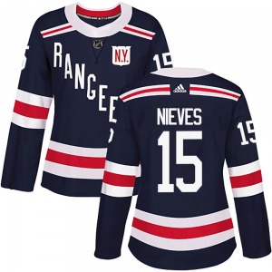 Boo Nieves New York Rangers Adidas Women's Authentic 2018 Winter Classic Home Jersey (Navy Blue)