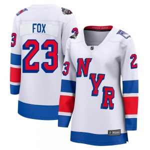 Adam Fox New York Rangers Fanatics Branded Women's Breakaway 2024 Stadium Series Jersey (White)