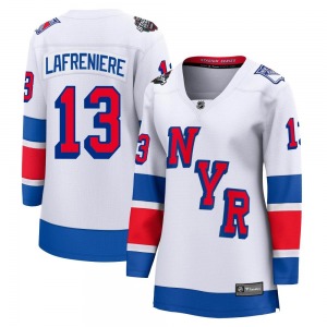 Alexis Lafreniere New York Rangers Fanatics Branded Women's Breakaway 2024 Stadium Series Jersey (White)