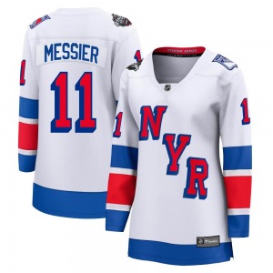 Mark Messier New York Rangers Fanatics Branded Women's Breakaway 2024 Stadium Series Jersey (White)