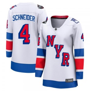 Braden Schneider New York Rangers Fanatics Branded Women's Breakaway 2024 Stadium Series Jersey (White)