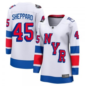James Sheppard New York Rangers Fanatics Branded Women's Breakaway 2024 Stadium Series Jersey (White)
