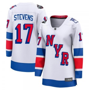 Kevin Stevens New York Rangers Fanatics Branded Women's Breakaway 2024 Stadium Series Jersey (White)