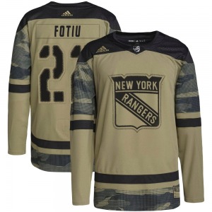 Nick Fotiu New York Rangers Adidas Authentic Military Appreciation Practice Jersey (Camo)