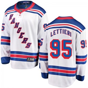 Vinni Lettieri New York Rangers Fanatics Branded Youth Breakaway Away Jersey (White)