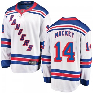 Connor Mackey New York Rangers Fanatics Branded Youth Breakaway Away Jersey (White)