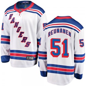Tarmo Reunanen New York Rangers Fanatics Branded Youth Breakaway Away Jersey (White)