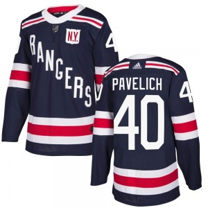 Mark Pavelich New York Rangers Adidas Youth Authentic 2018 Winter Classic Home Jersey (Navy Blue)