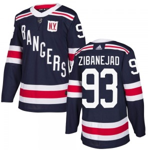 Mika Zibanejad New York Rangers Adidas Youth Authentic 2018 Winter Classic Home Jersey (Navy Blue)