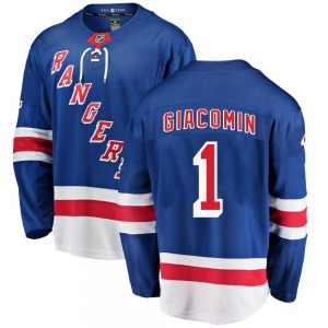 Eddie Giacomin New York Rangers Fanatics Branded Youth Breakaway Home Jersey (Blue)