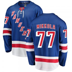 Niko Mikkola New York Rangers Fanatics Branded Youth Breakaway Home Jersey (Blue)
