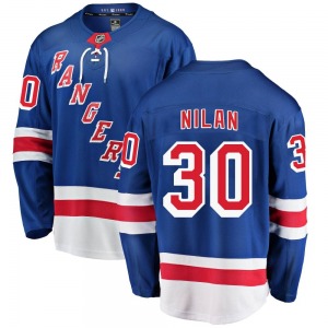 Chris Nilan New York Rangers Fanatics Branded Youth Breakaway Home Jersey (Blue)