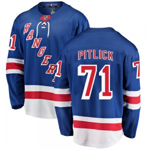 Tyler Pitlick New York Rangers Fanatics Branded Youth Breakaway Home Jersey (Blue)