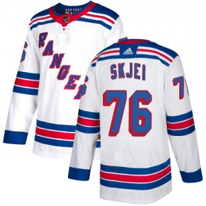 Brady Skjei New York Rangers Adidas Youth Authentic Away Jersey (White)