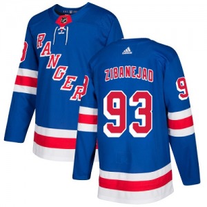 Mika Zibanejad New York Rangers Adidas Youth Authentic Home Jersey (Royal Blue)